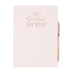 Alternative view of Gratitude Journal with Rose Quartz Pen