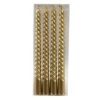 Set of 4 Gold Twist Taper Candles Set of 4 Gold Twist Taper Candles