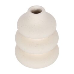 Alternative view of Cream Speckle Single Stem Vase