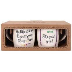 Alternative view of Set of 2 She Said Yes Mugs