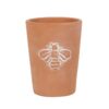 Small Terracotta Single Bee Motif Plant Pot Small Terracotta Single Bee Motif Plant Pot