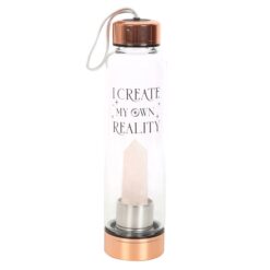 Alternative view of Rose Quartz Create My Own Reality Glass Water Bottle