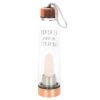 Rose Quartz Create My Own Reality Glass Water Bottle Rose Quartz Create My Own Reality Glass Water Bottle