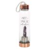 Amethyst Set Your Intention Glass Water Bottle Amethyst Set Your Intention Glass Water Bottle