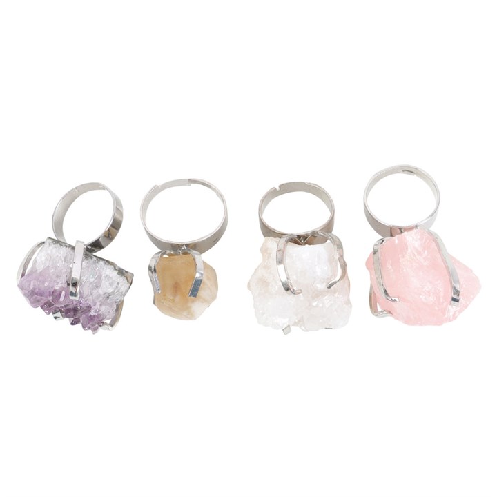 Set of 12 Assorted Crystal Rings Set of 12 Assorted Crystal Rings - Image 3