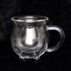 Clear Double Walled Glass Cauldron Mug Clear Double Walled Glass Cauldron Mug