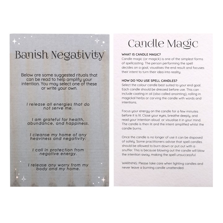 Pack of 12 Banish Negativity Spell Candles Pack of 12 Banish Negativity Spell Candles - Image 4