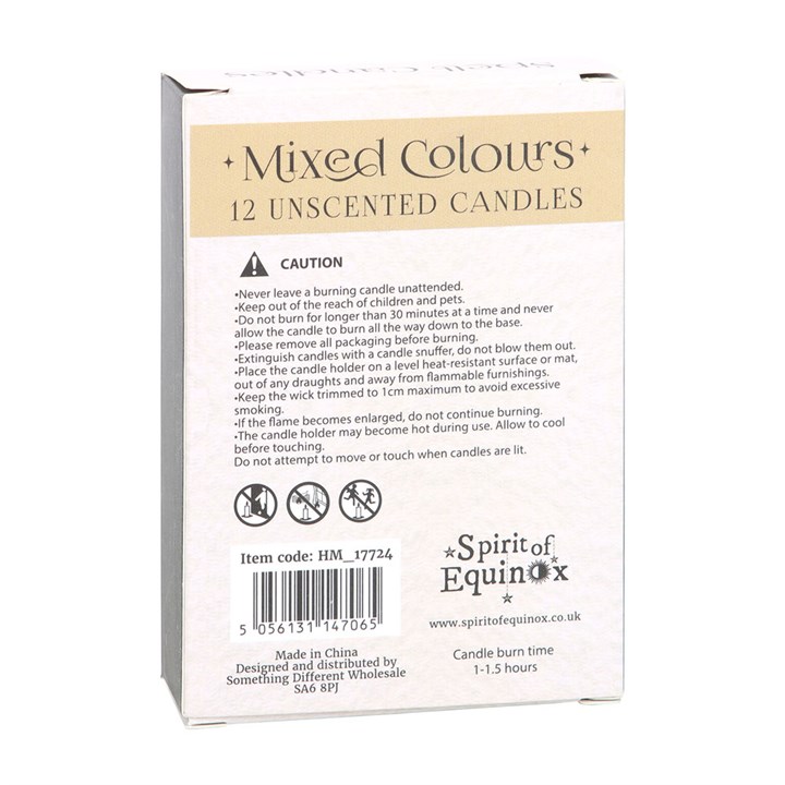 Pack of 12 Mixed Colour Spell Candles Pack of 12 Mixed Colour Spell Candles - Image 2