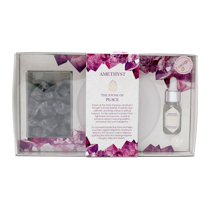 Amethyst Crystal Oil Diffuser Tray Amethyst Crystal Oil Diffuser Tray
