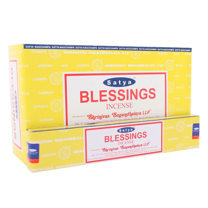 12 Packs of Blessings Incense Sticks by Satya 12 Packs of Blessings Incense Sticks by Satya