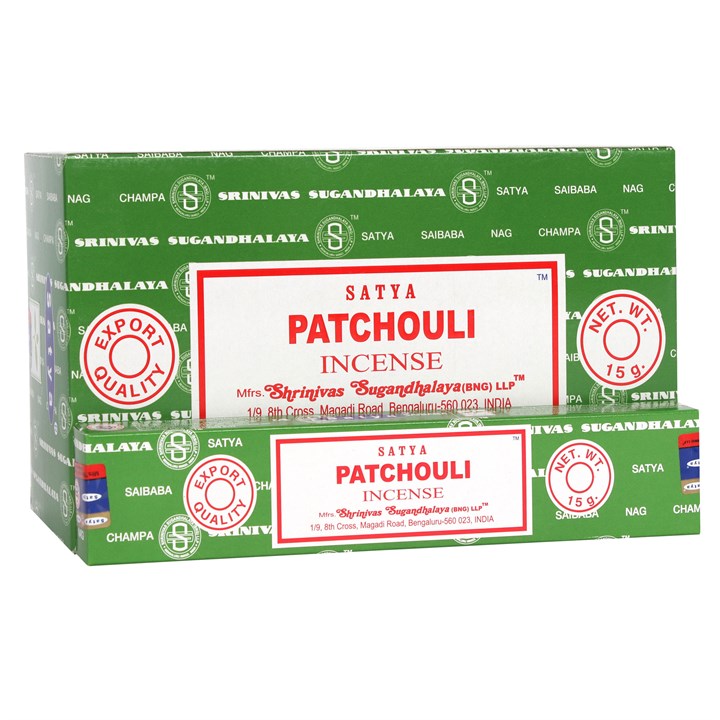 12 Packs of Patchouli Forest Incense Sticks by Satya 12 Packs of Patchouli Forest Incense Sticks by Satya