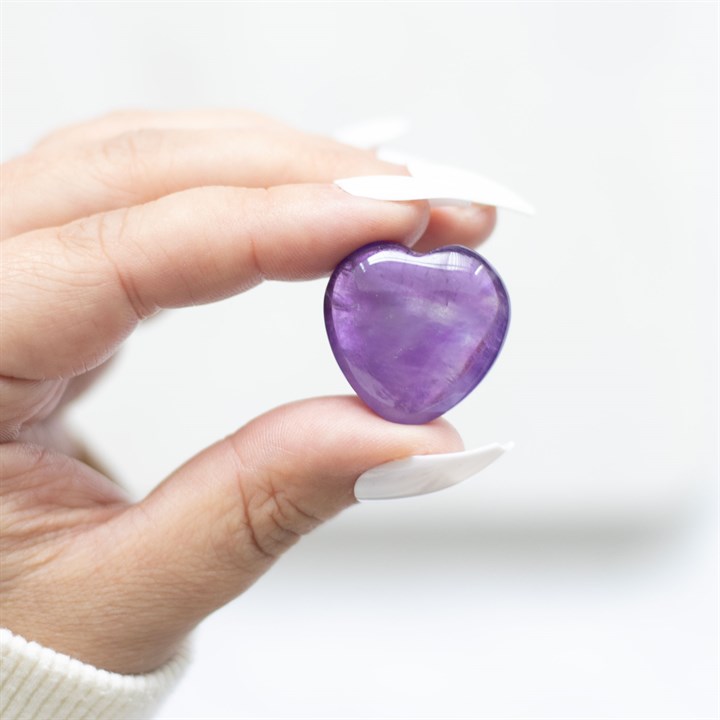 You Are Special to Me Amethyst Crystal Heart in a Bag You Are Special to Me Amethyst Crystal Heart in a Bag - Image 5