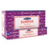 12 Packs of Sunrise Incense Sticks by Satya 12 Packs of Sunrise Incense Sticks by Satya
