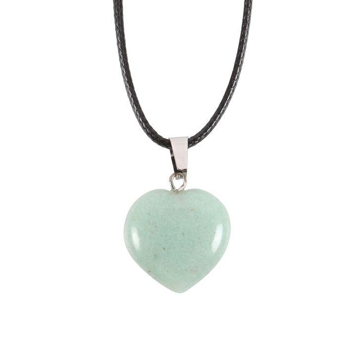 Green Adventurine Healing Crystal Heart Necklace Green Adventurine Healing Crystal Heart Necklace - Image 3
