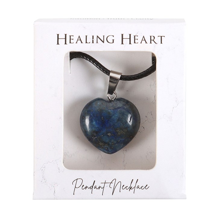 Lapis Lazuli Healing Crystal Heart Necklace Lapis Lazuli Healing Crystal Heart Necklace