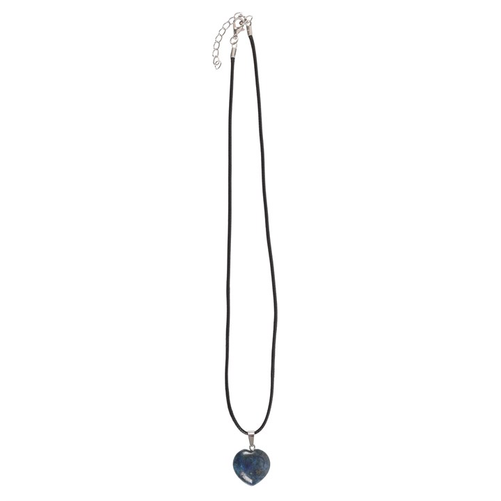 Lapis Lazuli Healing Crystal Heart Necklace Lapis Lazuli Healing Crystal Heart Necklace - Image 2