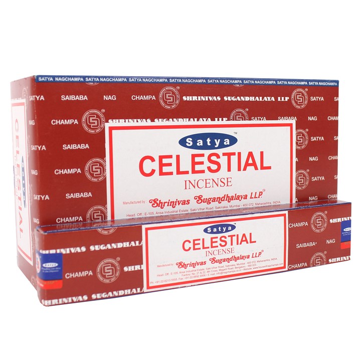 12 Packs of Celestial Incense Sticks by Satya 12 Packs of Celestial Incense Sticks by Satya