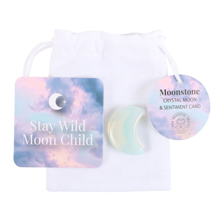 Stay Wild Opalite Crystal Moon in a Bag Stay Wild Opalite Crystal Moon in a Bag