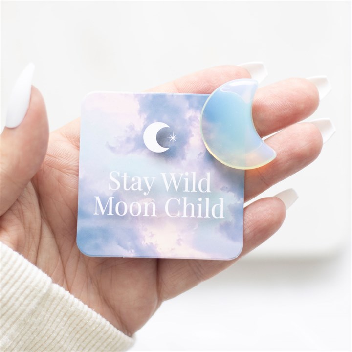 Stay Wild Opalite Crystal Moon in a Bag Stay Wild Opalite Crystal Moon in a Bag - Image 4