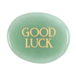 Alternative view of Good Luck Aventurine Crystal Palm Stone