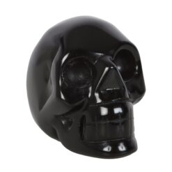 Alternative view of Black Obsidian Crystal Skull