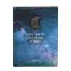 Moon & Back Labradorite Crystal Moon Greeting Card Moon & Back Labradorite Crystal Moon Greeting Card