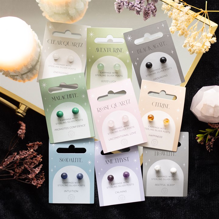 Clear Quartz Semi Precious Crystal Earrings Clear Quartz Semi Precious Crystal Earrings - Image 5