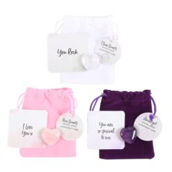 Alternative view of Set of 24 Lucky Crystal Hearts in Display