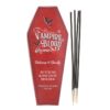 Set of 18 Vampire Blood Incense Stick Packs with Coffin Holder
