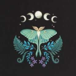 Alternative view of Luna Moth Polycotton Tote Bag