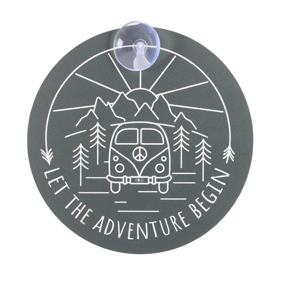 Let The Adventure Begin Window Sign Let The Adventure Begin Window Sign