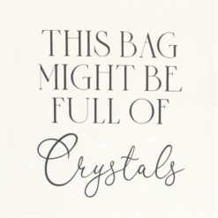 Alternative view of Full of Crystals Polycotton Tote Bag
