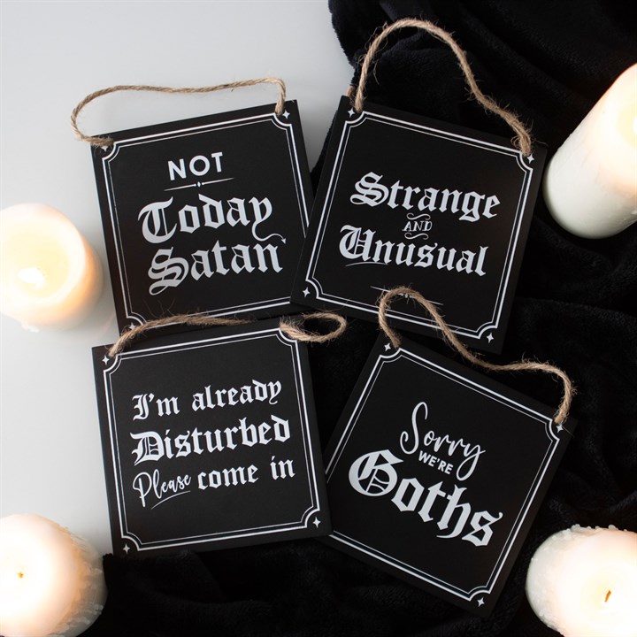 Sorry We're Goths Hanging Sign Sorry We're Goths Hanging Sign - Image 5