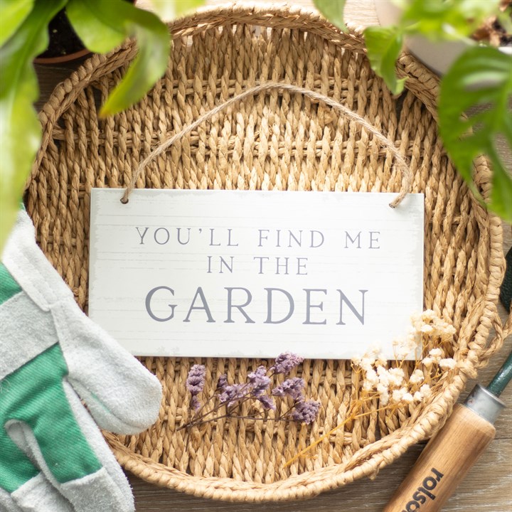 You'll Find Me in the Garden Hanging Sign You'll Find Me in the Garden Hanging Sign - Image 4
