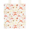 Mushroom Print Polycotton Tote Bag