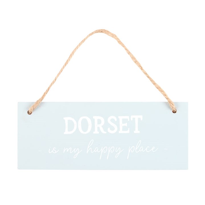 Dorset is My Happy Place Hanging Sign Dorset is My Happy Place Hanging Sign