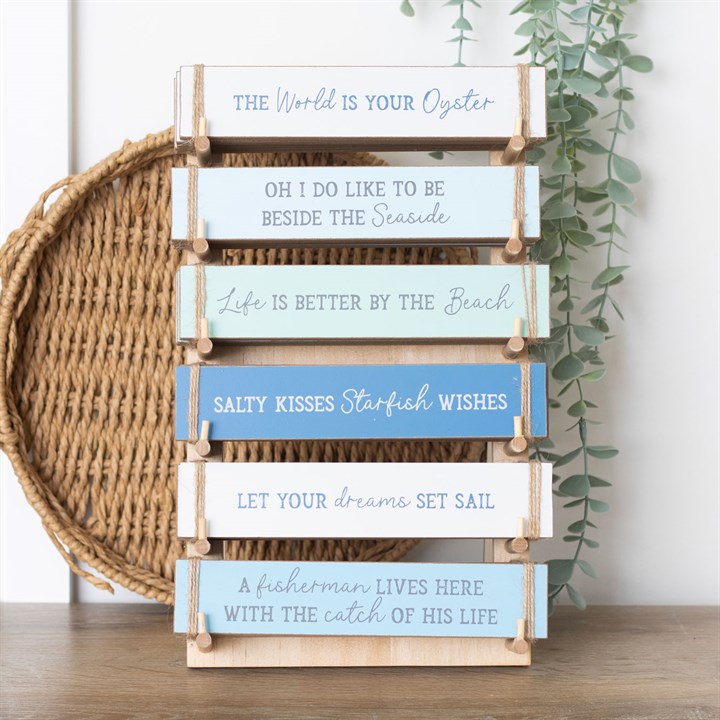 Set of 36 Nautical Block Signs on Display Set of 36 Nautical Block Signs on Display - Image 5