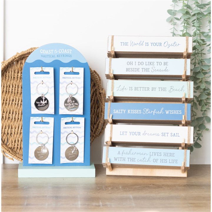 Set of 36 Nautical Block Signs on Display Set of 36 Nautical Block Signs on Display - Image 6