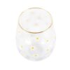 All Over Daisy Print Stemless Wine Glass All Over Daisy Print Stemless Wine Glass