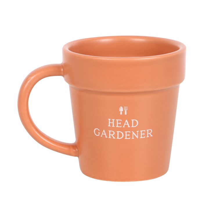 Head Gardener Ceramic Plant Pot Mug and Spoon Head Gardener Ceramic Plant Pot Mug and Spoon - Image 2