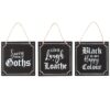 Set of 12 Gothic Mini Signs