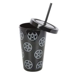 Alternative view of Pentagram Plastic Tumbler with Straw