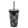 Pentagram Plastic Tumbler with Straw Pentagram Plastic Tumbler with Straw