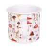 All Over Mushroom Print Enamel Mug