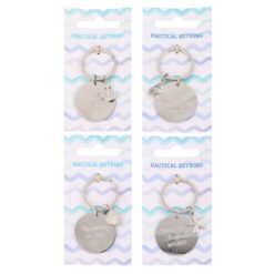 Alternative view of Set of 24 Nautical Keyrings on Display