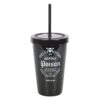 Deadly Poison Plastic Tumbler with Straw