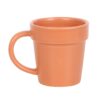 Plain Plant Pot Ceramic Mug and Shovel Spoon Plain Plant Pot Ceramic Mug and Shovel Spoon