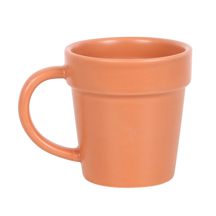 Plain Plant Pot Ceramic Mug and Shovel Spoon Plain Plant Pot Ceramic Mug and Shovel Spoon - Image 2
