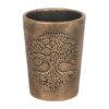 Tree of Life Bronze Terracotta Plant Pot by Lisa Parker