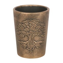 Alternative view of Tree of Life Bronze Terracotta Plant Pot by Lisa Parker